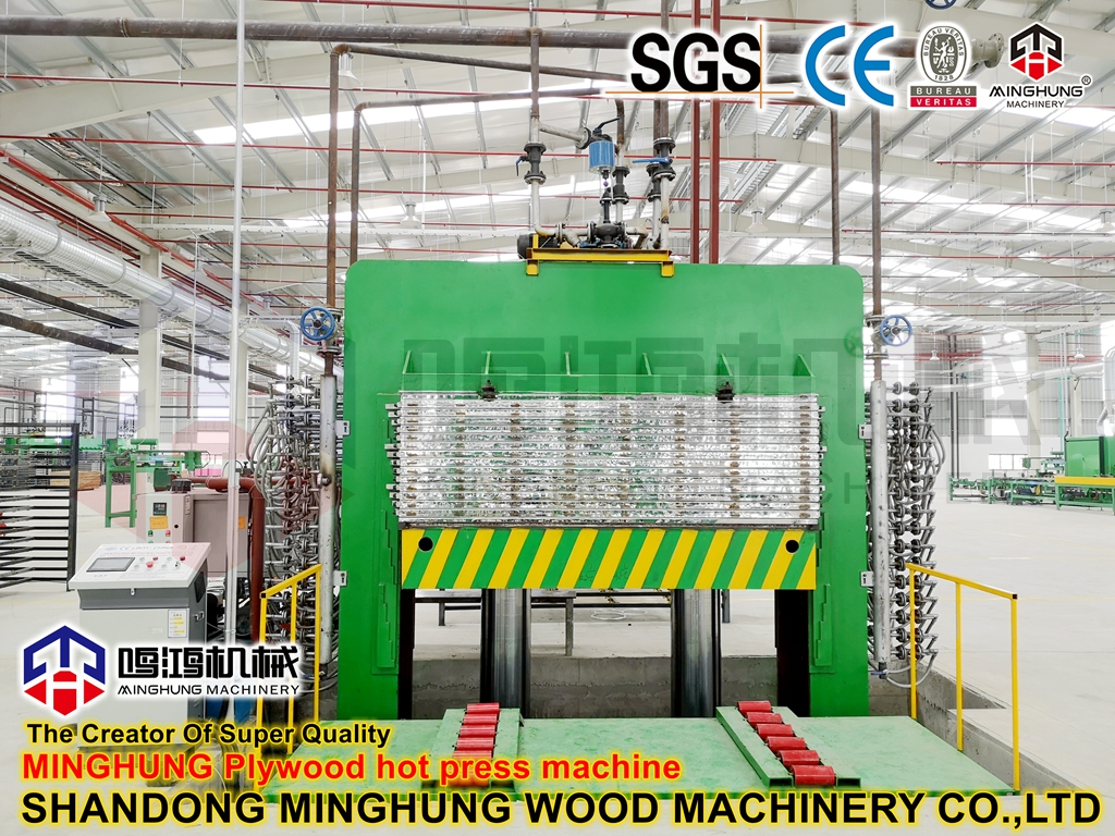 MINGHUNG m&aacute;quina de prensagem a quente de compensado