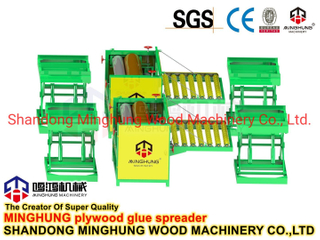 Rolo de borracha grande automático 8 pés espalhador de cola para equipamentos de produção de madeira compensada