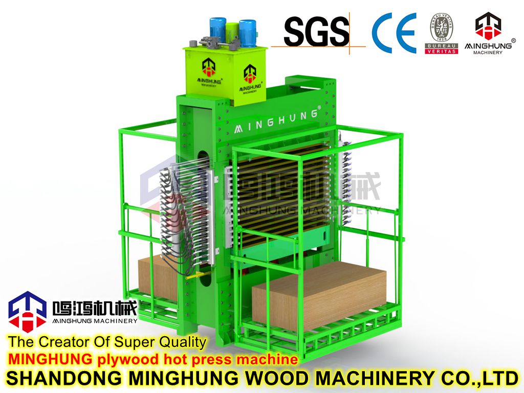 Prensa Quente De Madeira Compensada