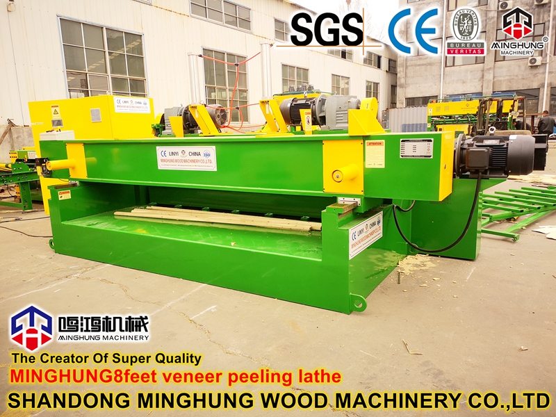 MINGHUNG 9FEET VENEER PEELING MACHINE