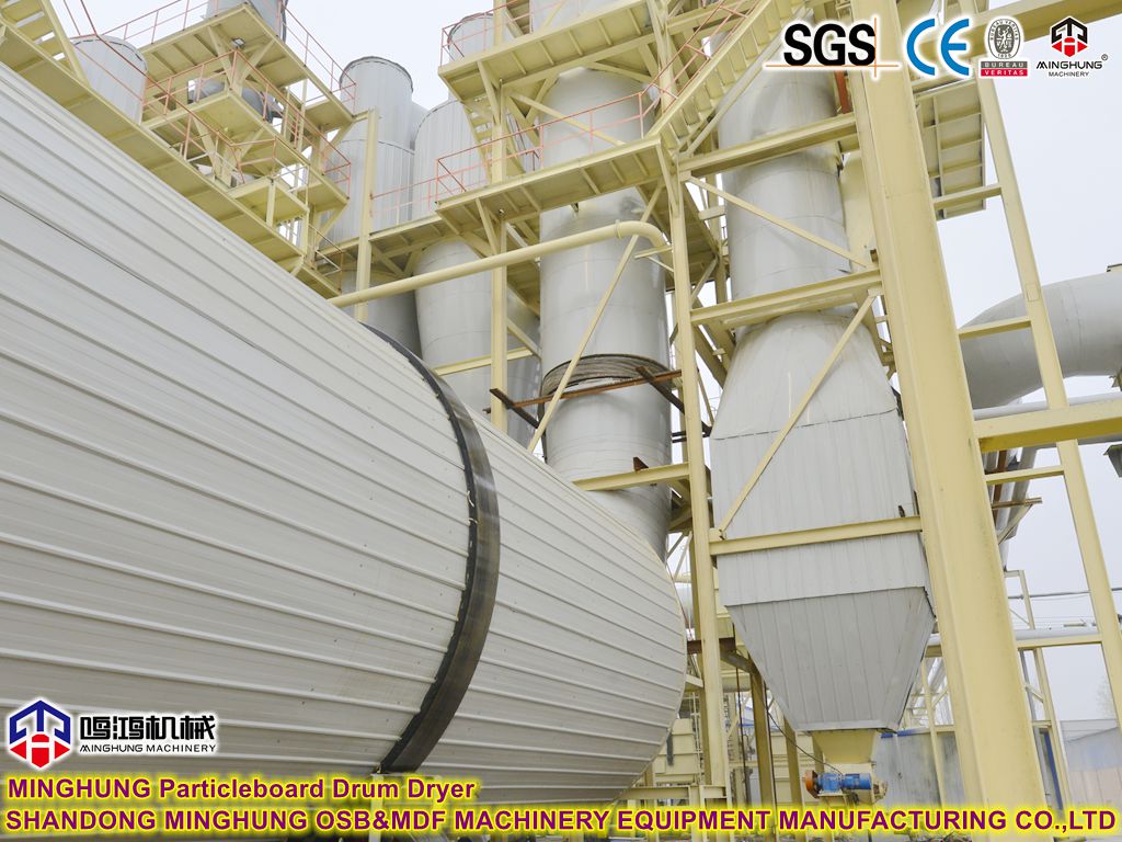 MINGHUNG Particleboard Drum Dryer Machine MINGHUNG Máquina de secador de tambor de partículas