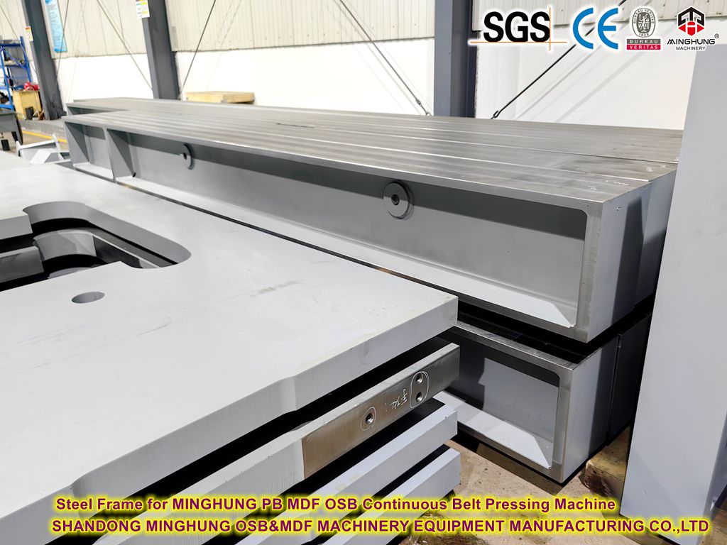 Estrutura de aço para MINGHUNG MACH MDF OSB Pressioning Continuous Pressioning Machine