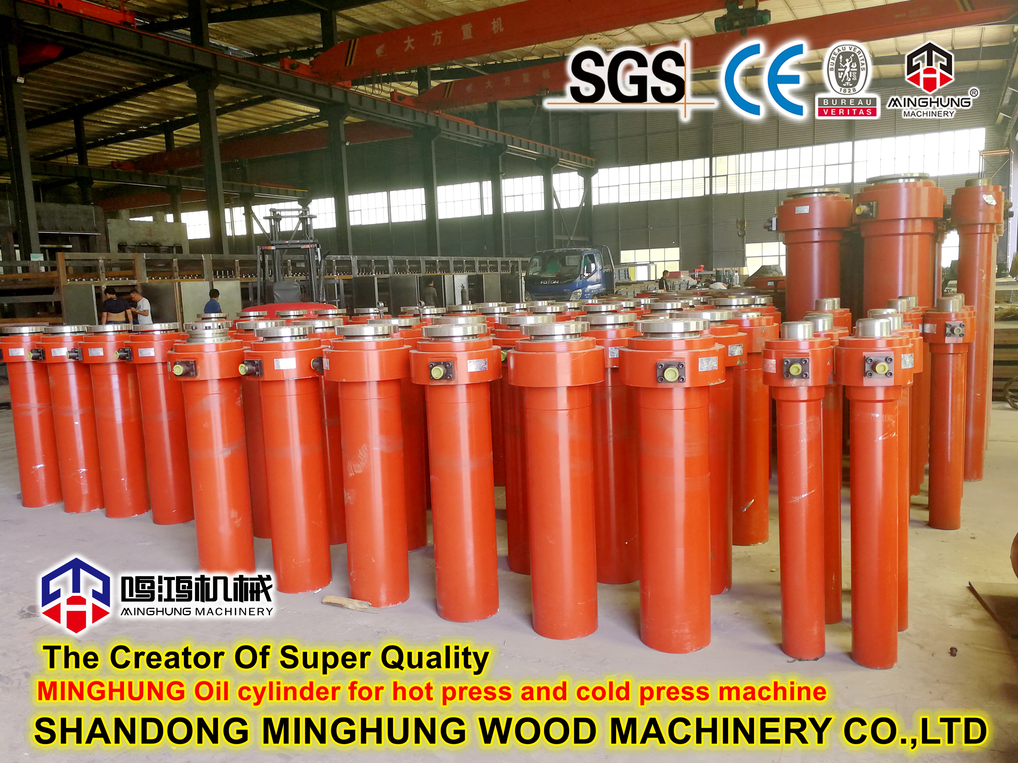 MINGHUNG Cilindro de óleo para máquina de prensagem a quente