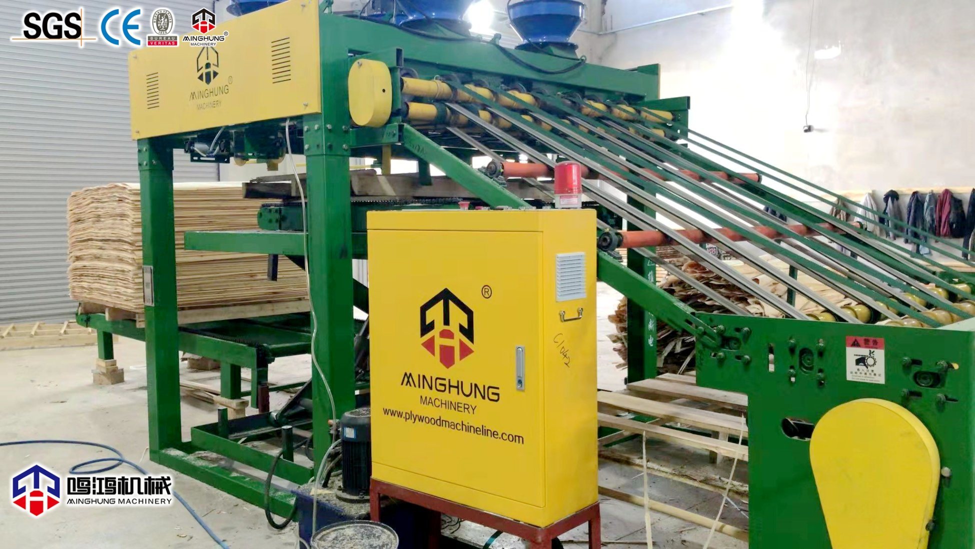Linha de produção de compensado forte para fabricação de compensado