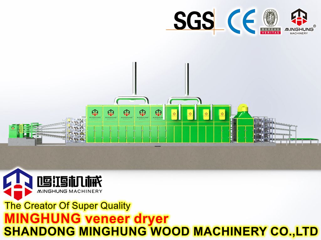 veneer drying line linha de secagem de verniz
