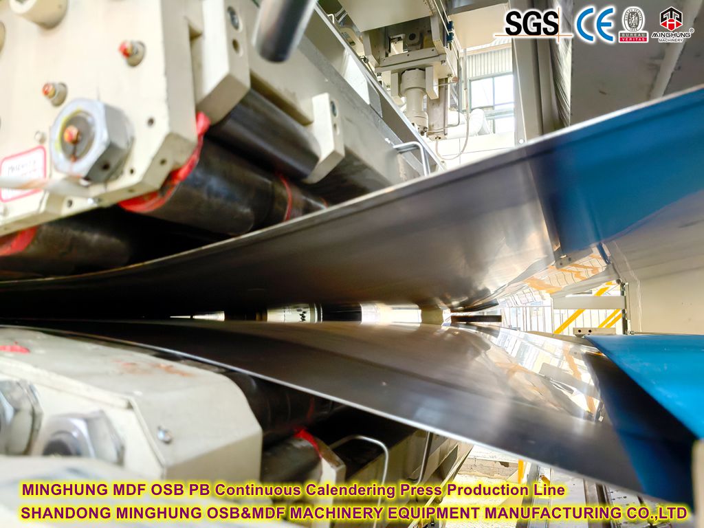 MINGHUNG MDF PB Pressionaria contínua Pressione Linha de produção 