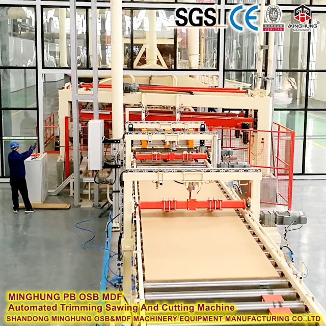 MINGHUNG PB OSB MDF Máquina de serra automática