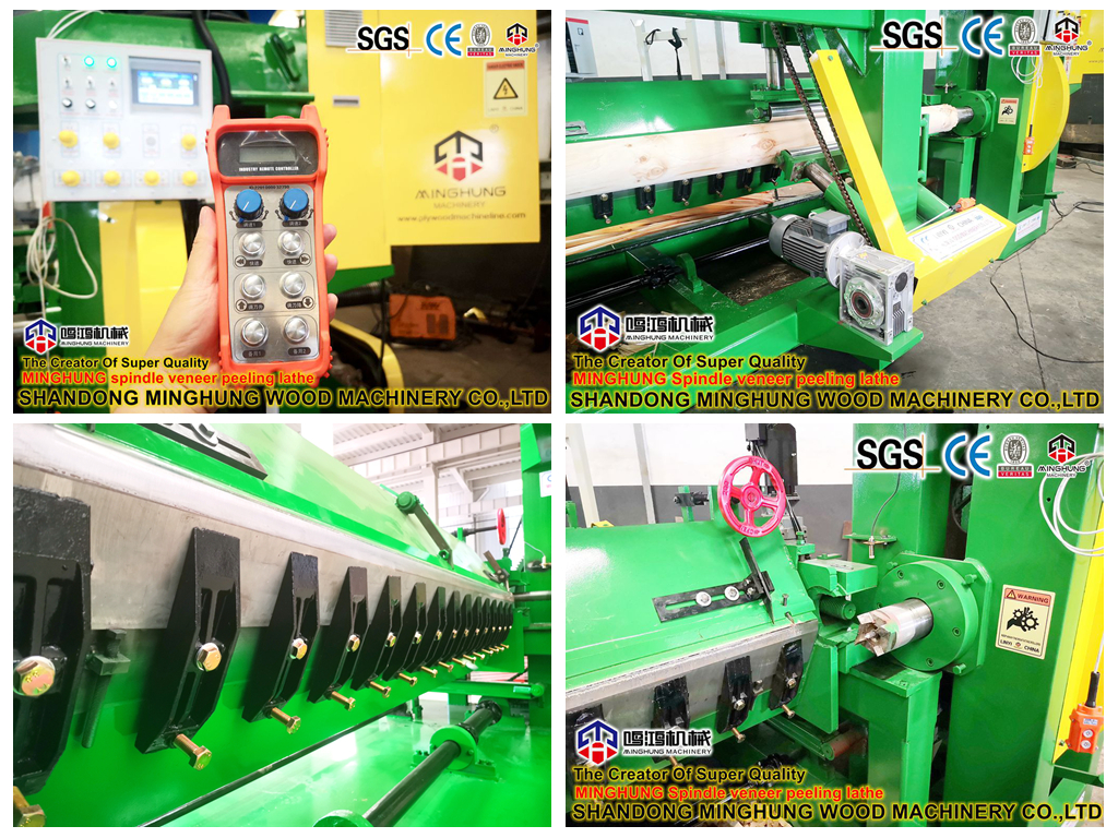 Pe&ccedil;as de torno folheado de fuso